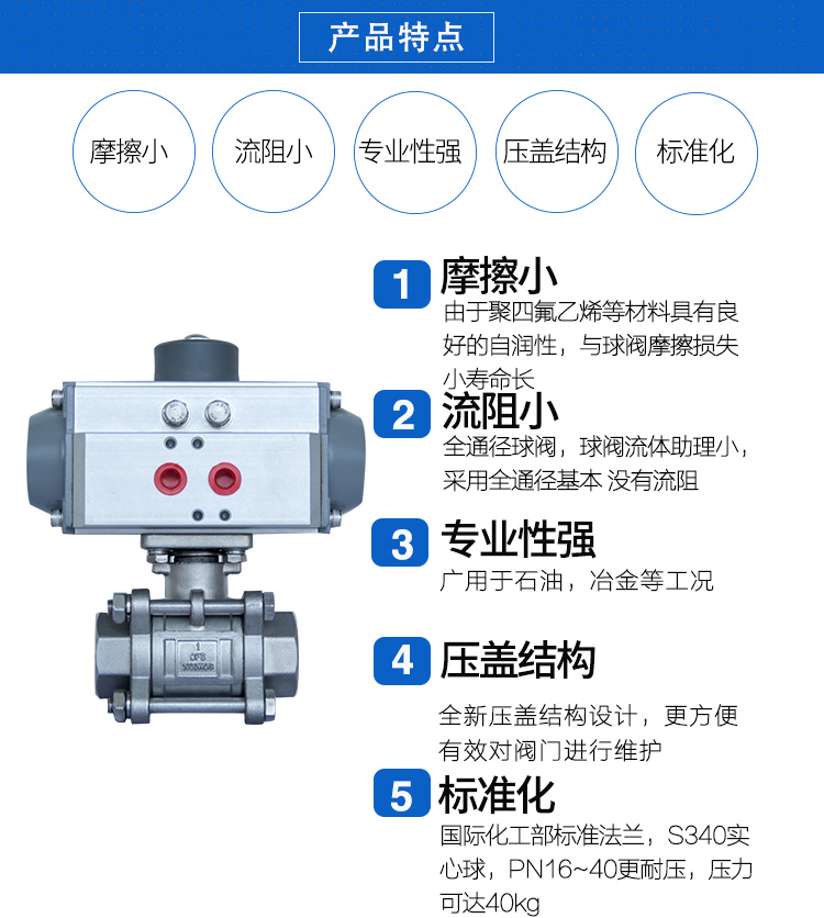 SEFORT气动丝口球阀